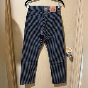 Levi's - Wedgie Straight Striped Jeans
